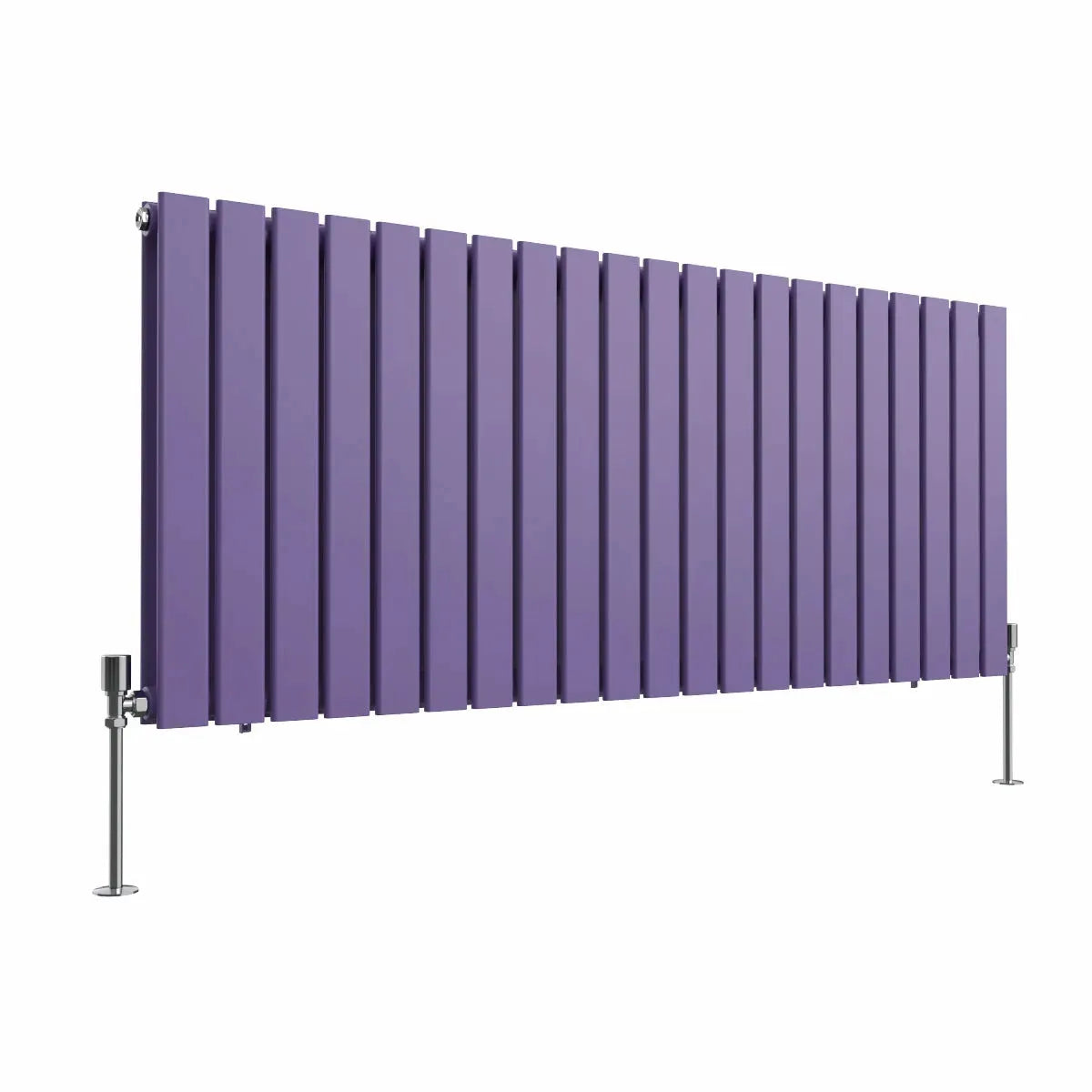 San Remo - Modern horizontal flat panel radiator blue lilac