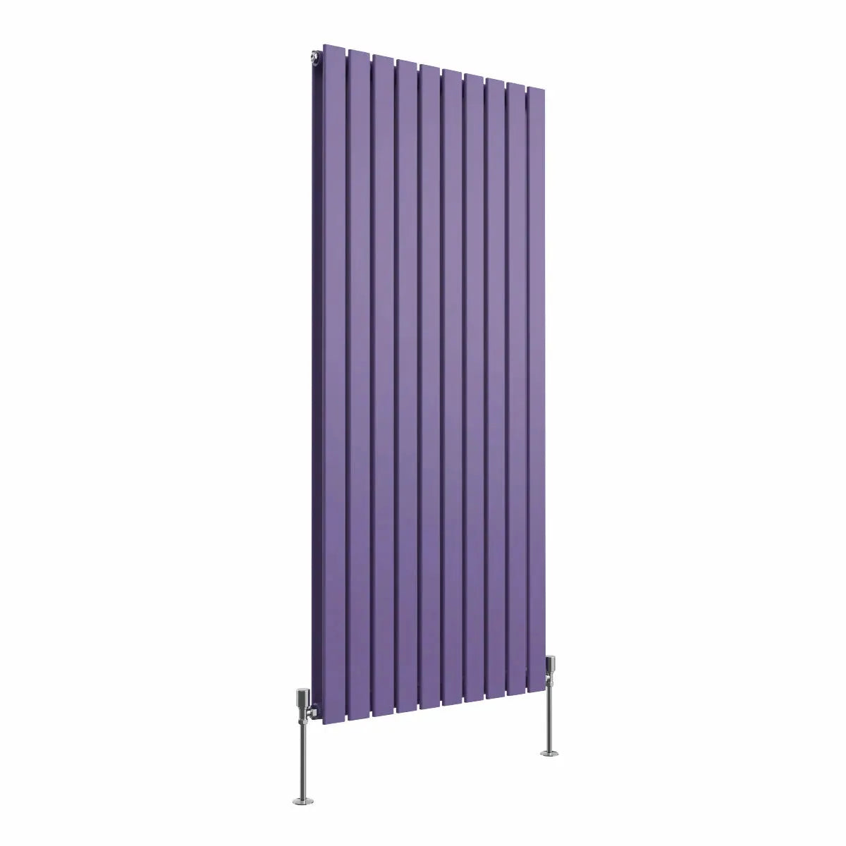 San Remo - Modern vertical flat panel radiator blue lilac
