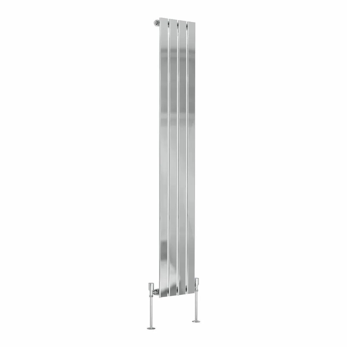 San Remo Modern Vertical Flat Panel Radiator Chrome Single Panel 1600mm x 274mm 1272 BTU