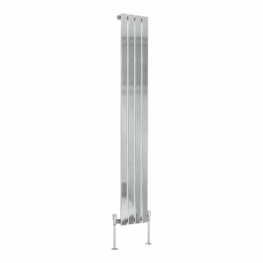San Remo - Modern vertical flat panel radiator chrome