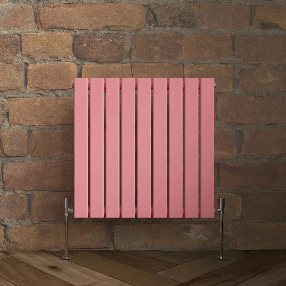 San Remo - Modern horizontal flat panel radiator light pink