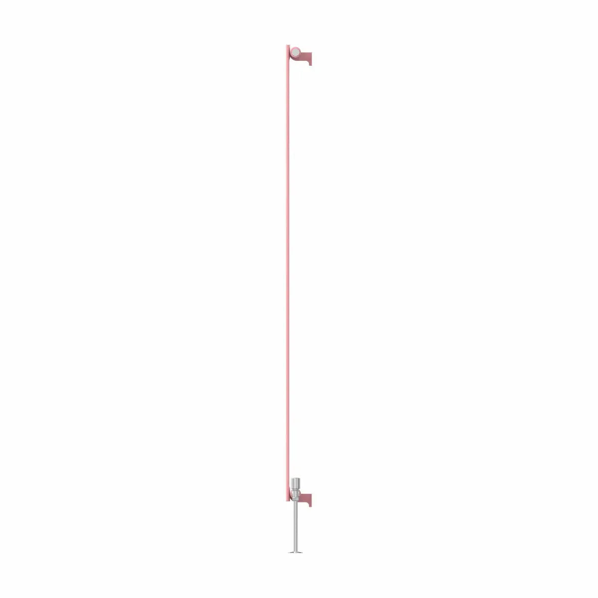 San Remo - Modern vertical flat panel radiator light pink