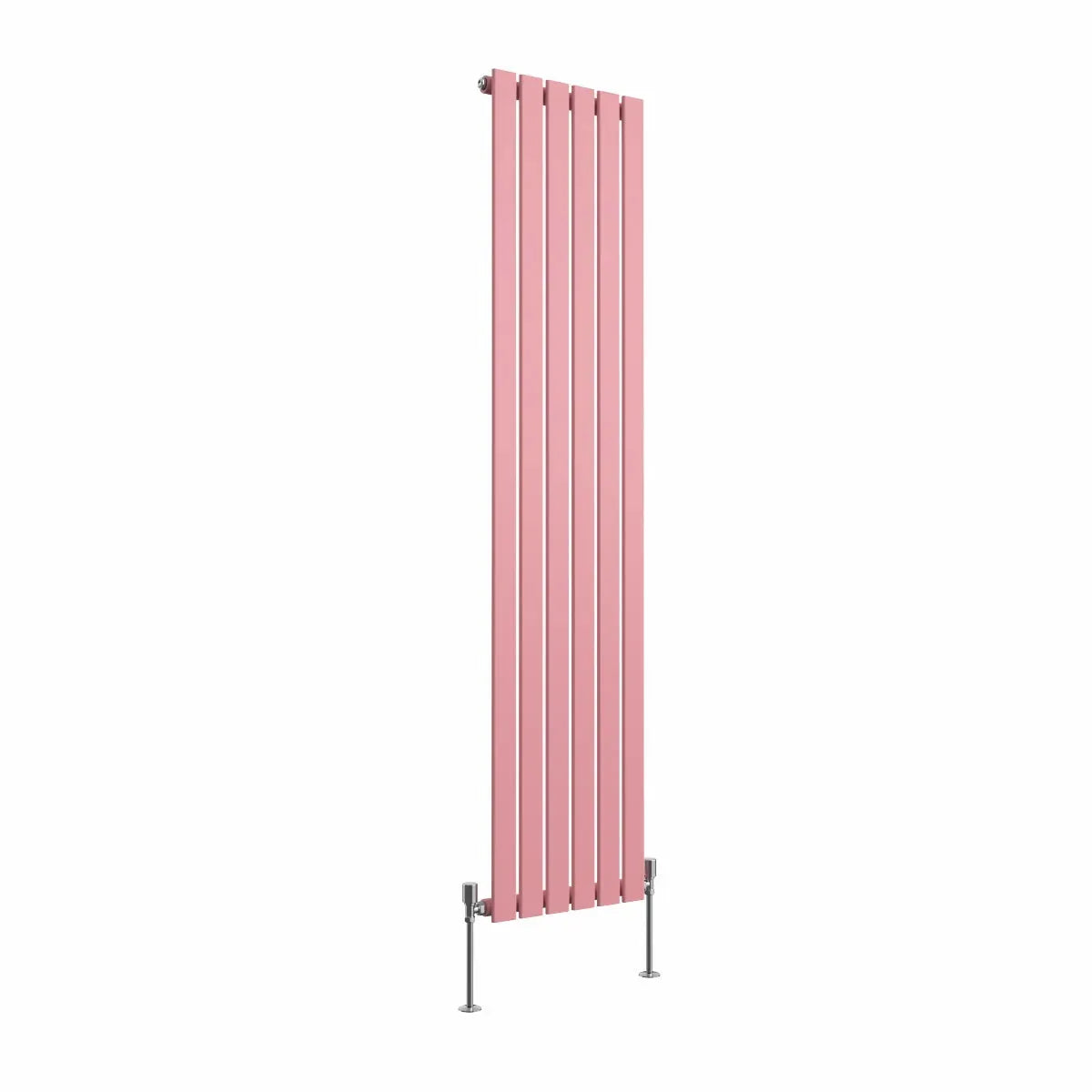 San Remo - Modern vertical flat panel radiator light pink