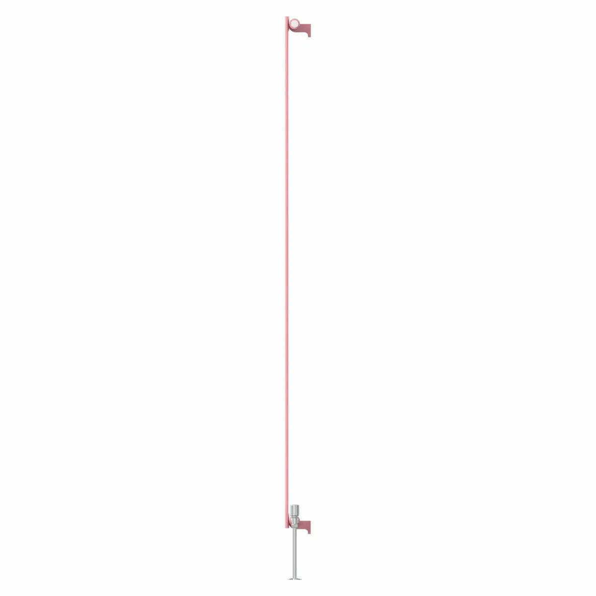 San Remo - Modern vertical flat panel radiator light pink