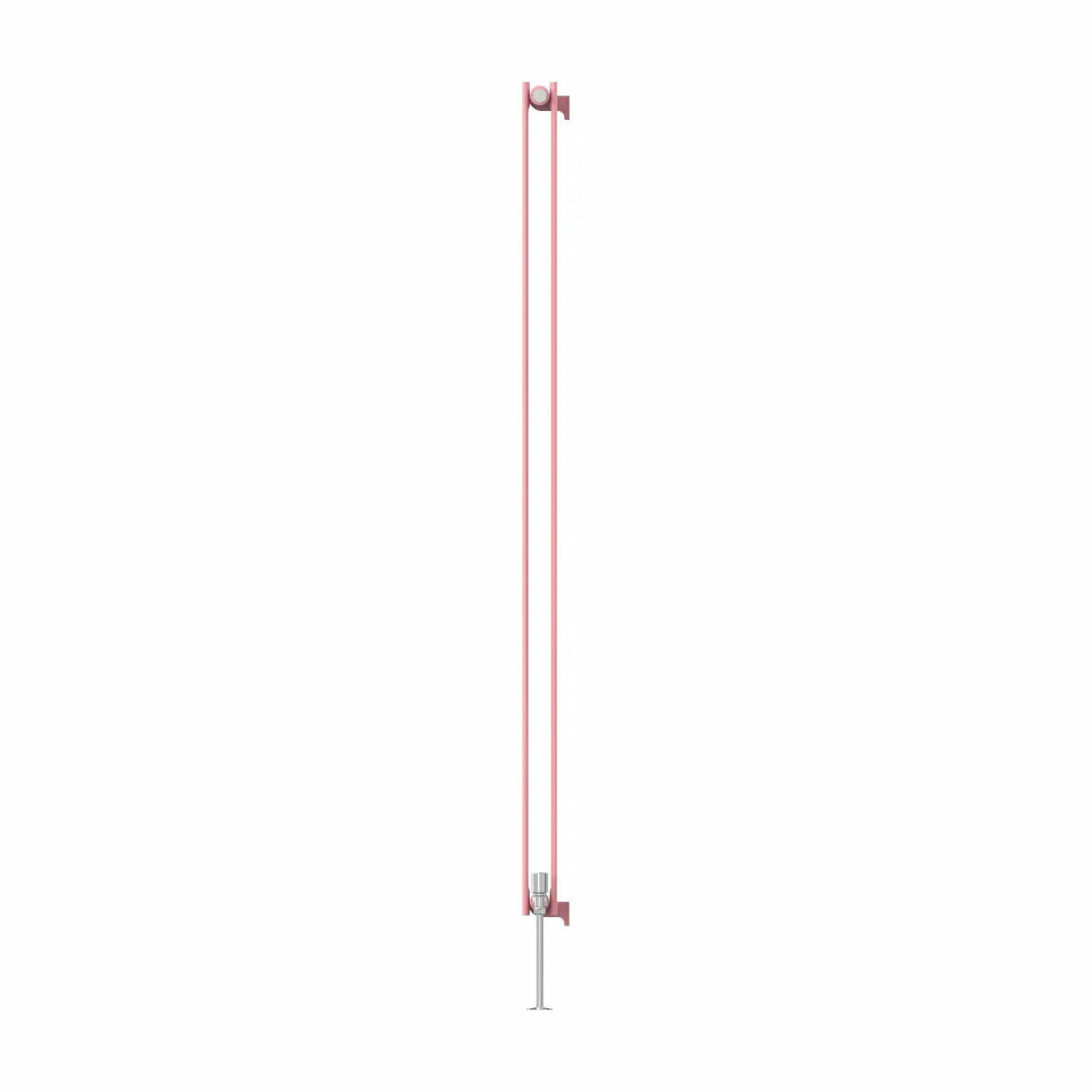 San Remo - Modern vertical flat panel radiator light pink