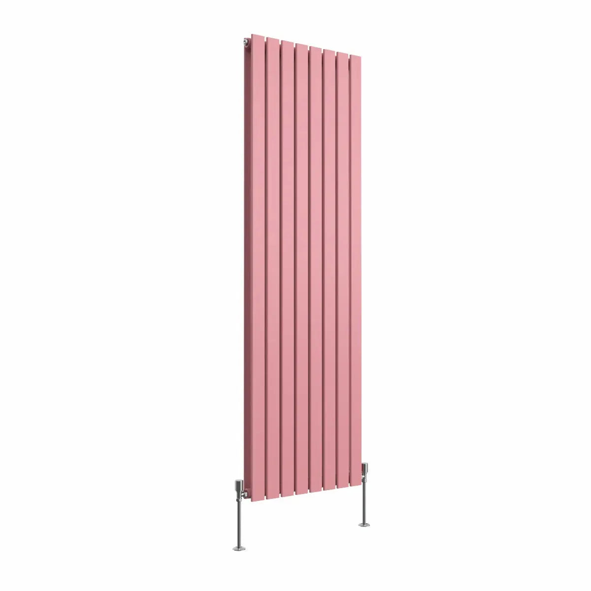 San Remo - Modern vertical flat panel radiator light pink