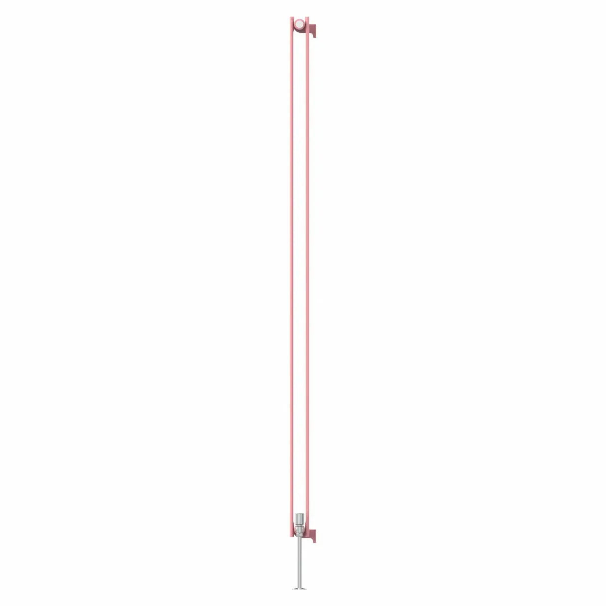 San Remo - Modern vertical flat panel radiator light pink