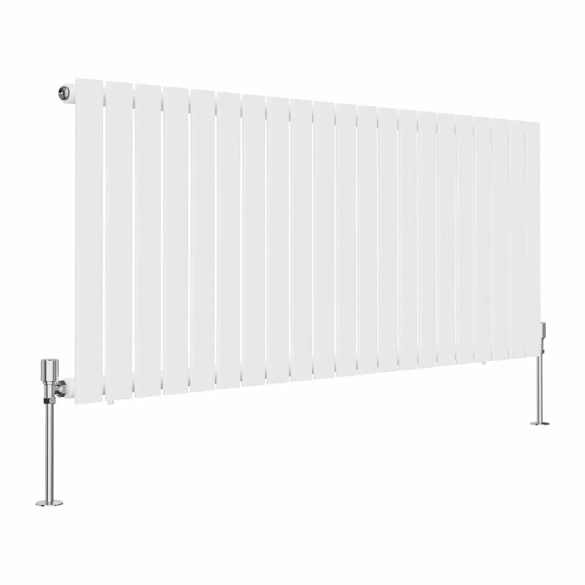 San Remo - Modern horizontal flat panel radiator white