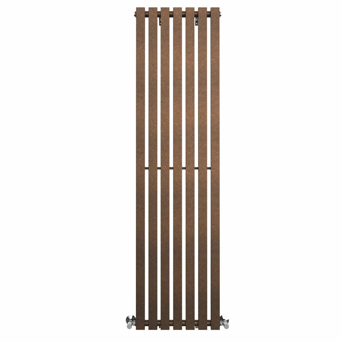 Teramo - Modern vertical flat panel radiator blackened copper