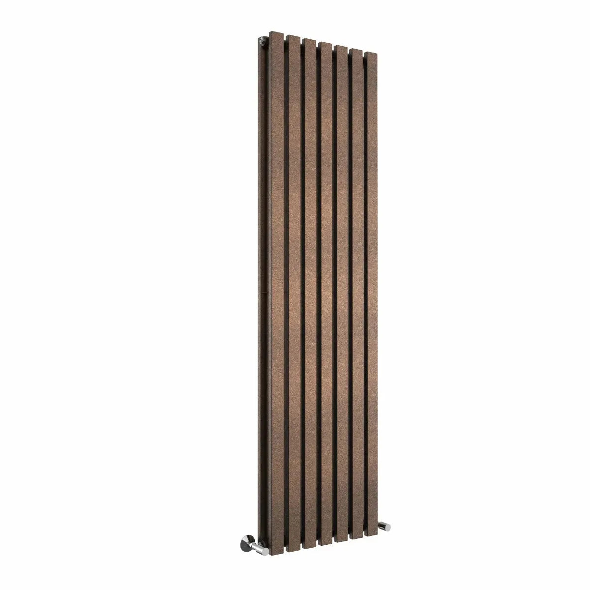 Teramo - Modern vertical flat panel radiator blackened copper