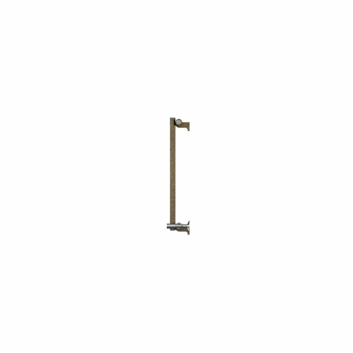 Teramo - Modern horizontal flat panel radiator blackened gold