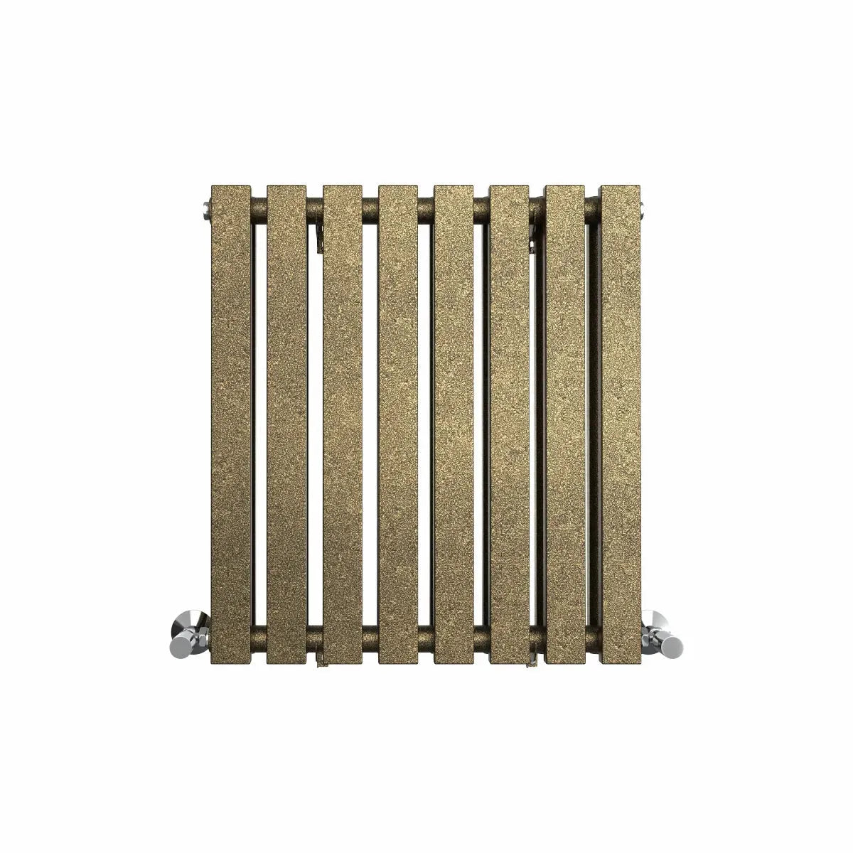 Teramo - Modern horizontal flat panel radiator blackened gold