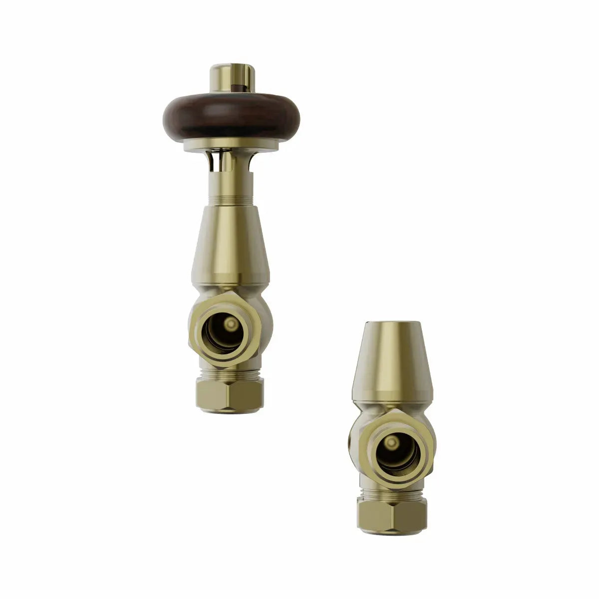 Traditional minimal angled thermostatic radiator valves - Warmthology