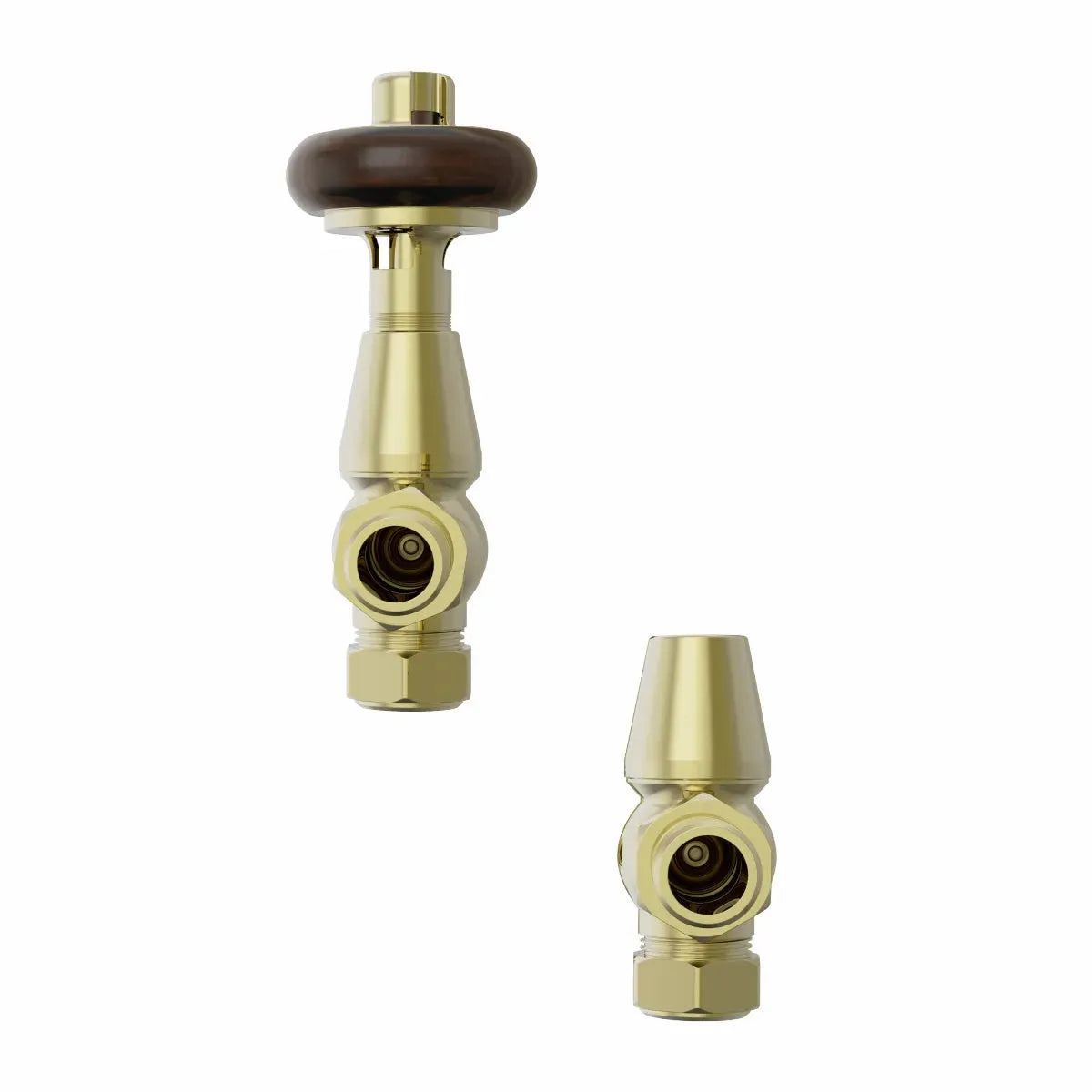 Traditional minimal angled thermostatic radiator valves - Warmthology