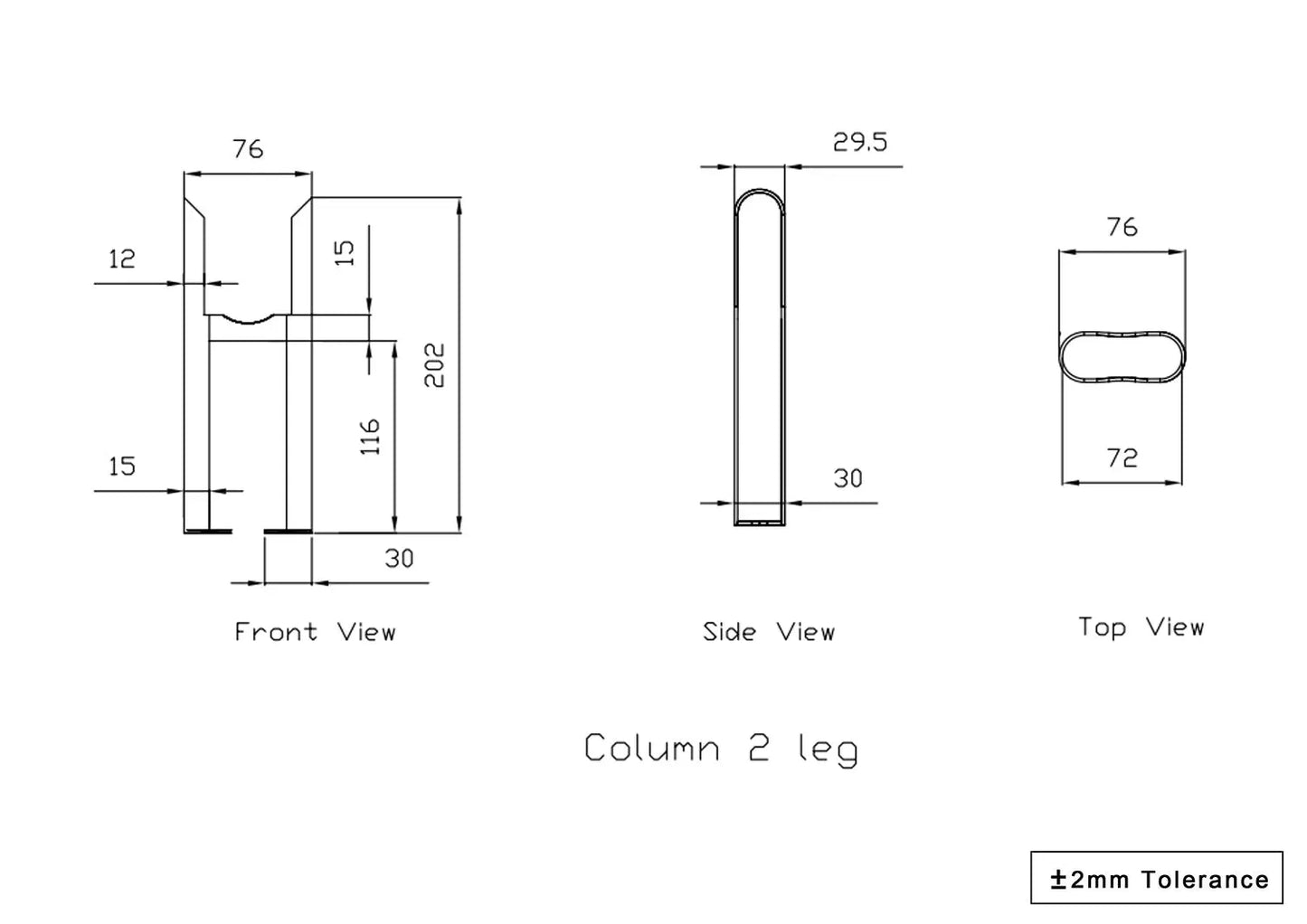 Ferentino - Traditional radiator mounting legs