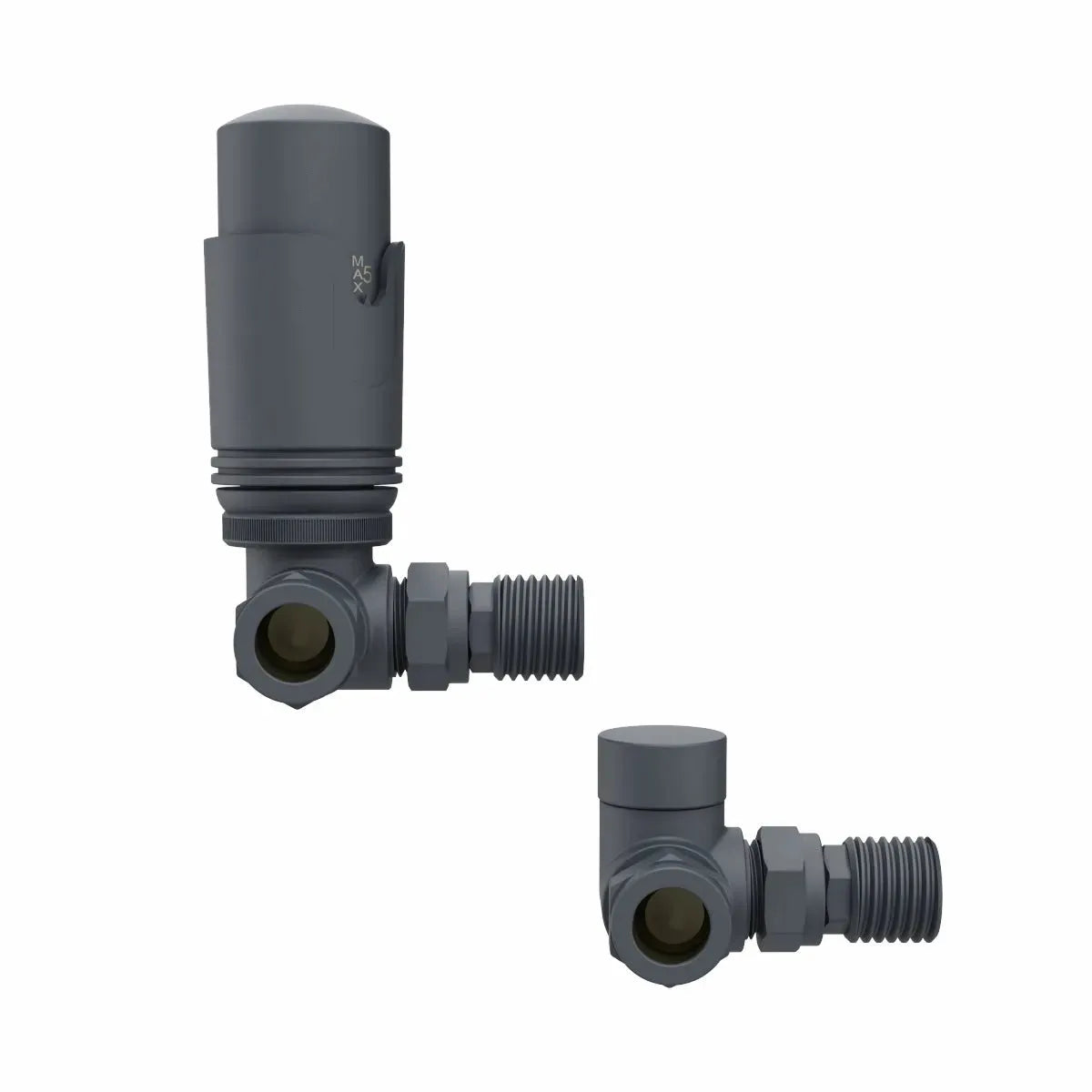 Corner thermostatic radiator valves