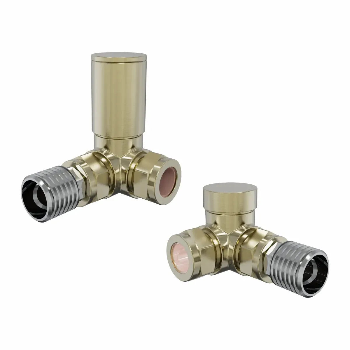 Modern round corner radiator valves