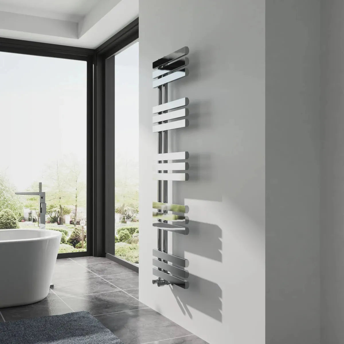 Burano - Designer heated towel rail chrome