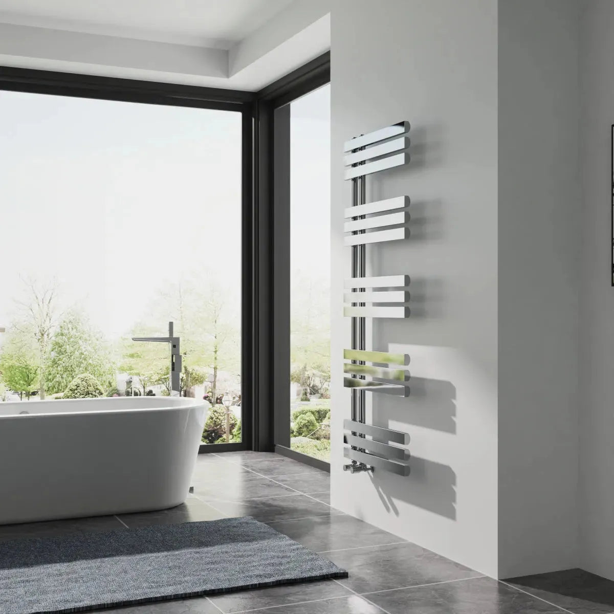 Burano - Designer heated towel rail chrome