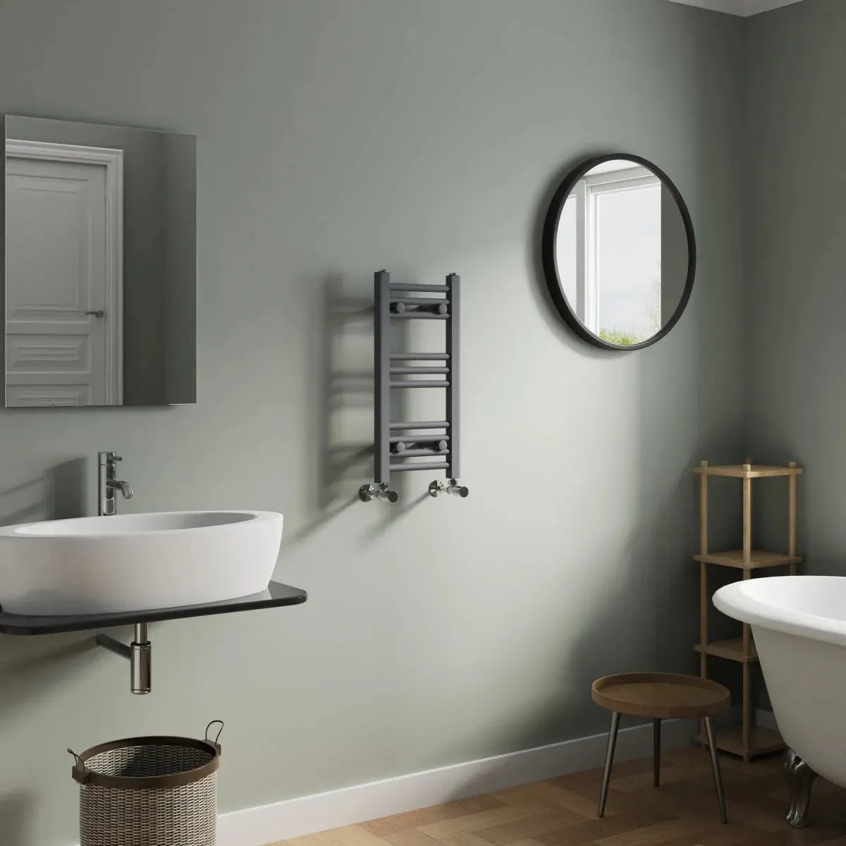 Enna - Straight heated towel rail anthracite