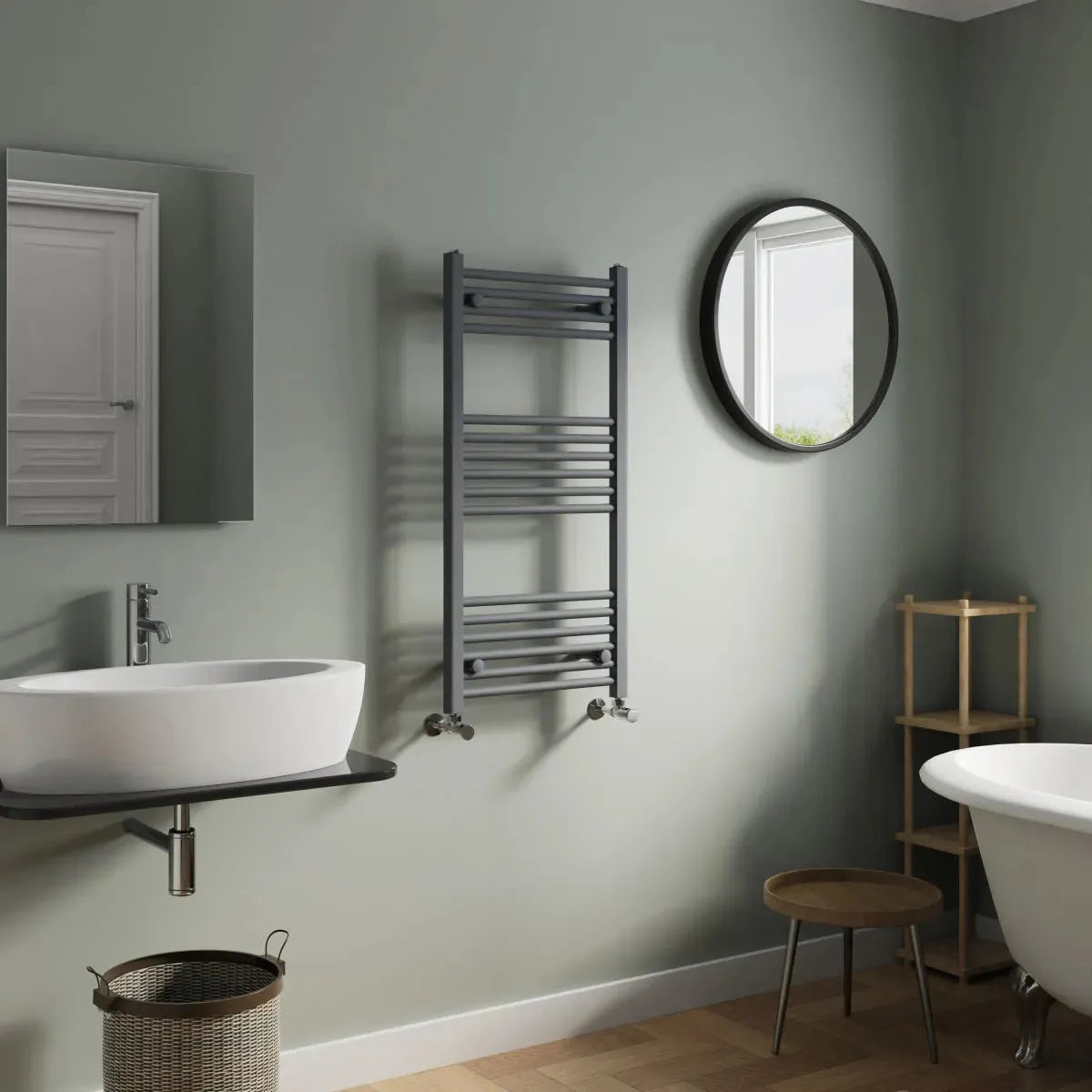 Enna - Straight heated towel rail anthracite