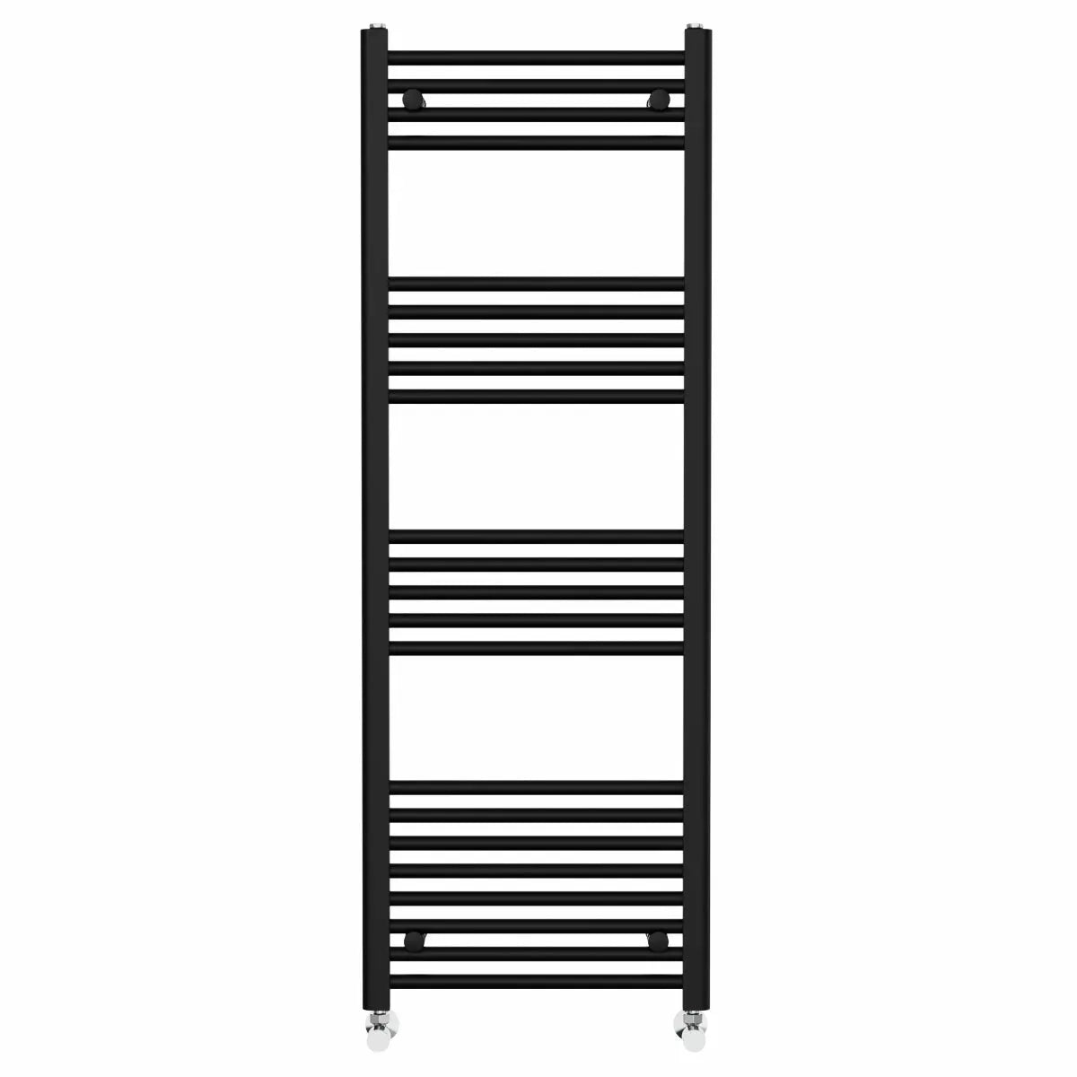 Enna - Straight heated towel rail black