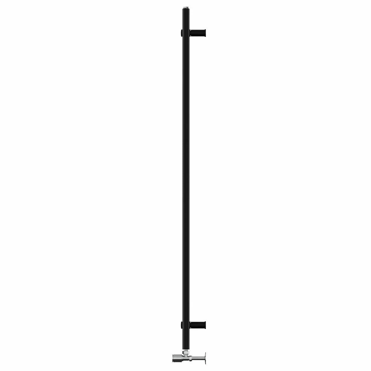 Enna - Straight heated towel rail black