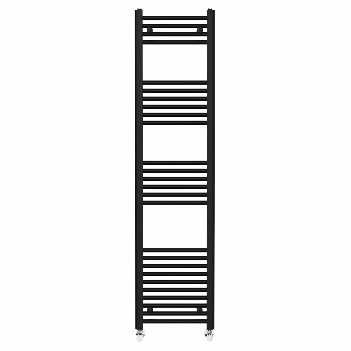 Enna - Straight heated towel rail black