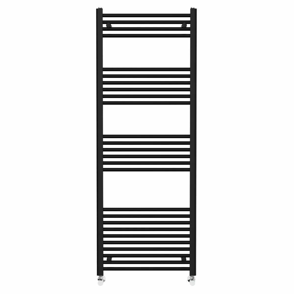 Enna - Straight heated towel rail black