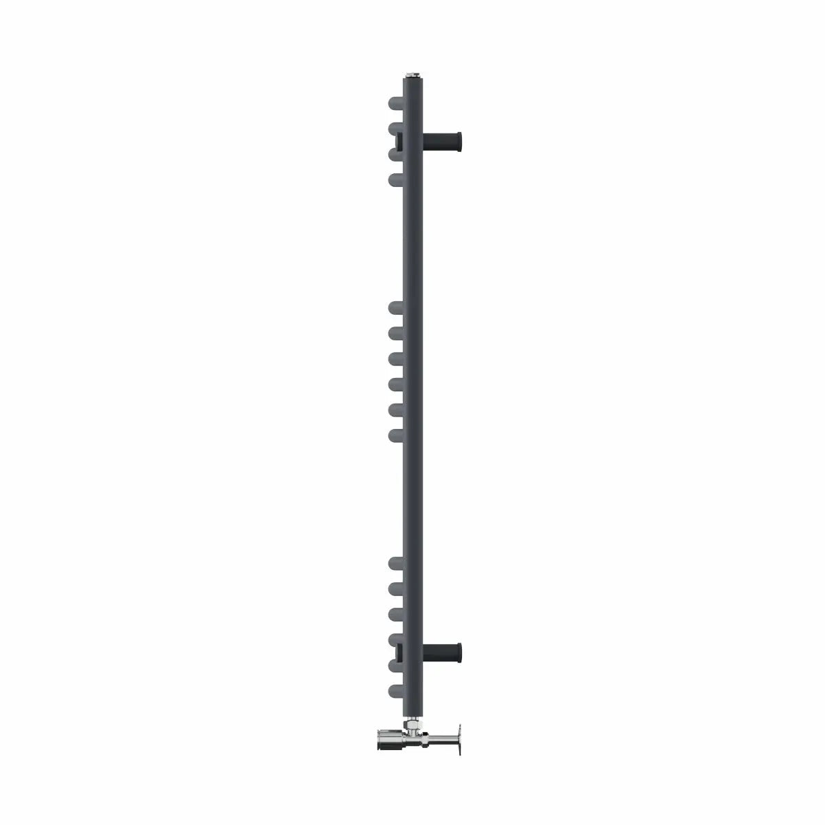 Gela - Curved heated towel rail anthracite