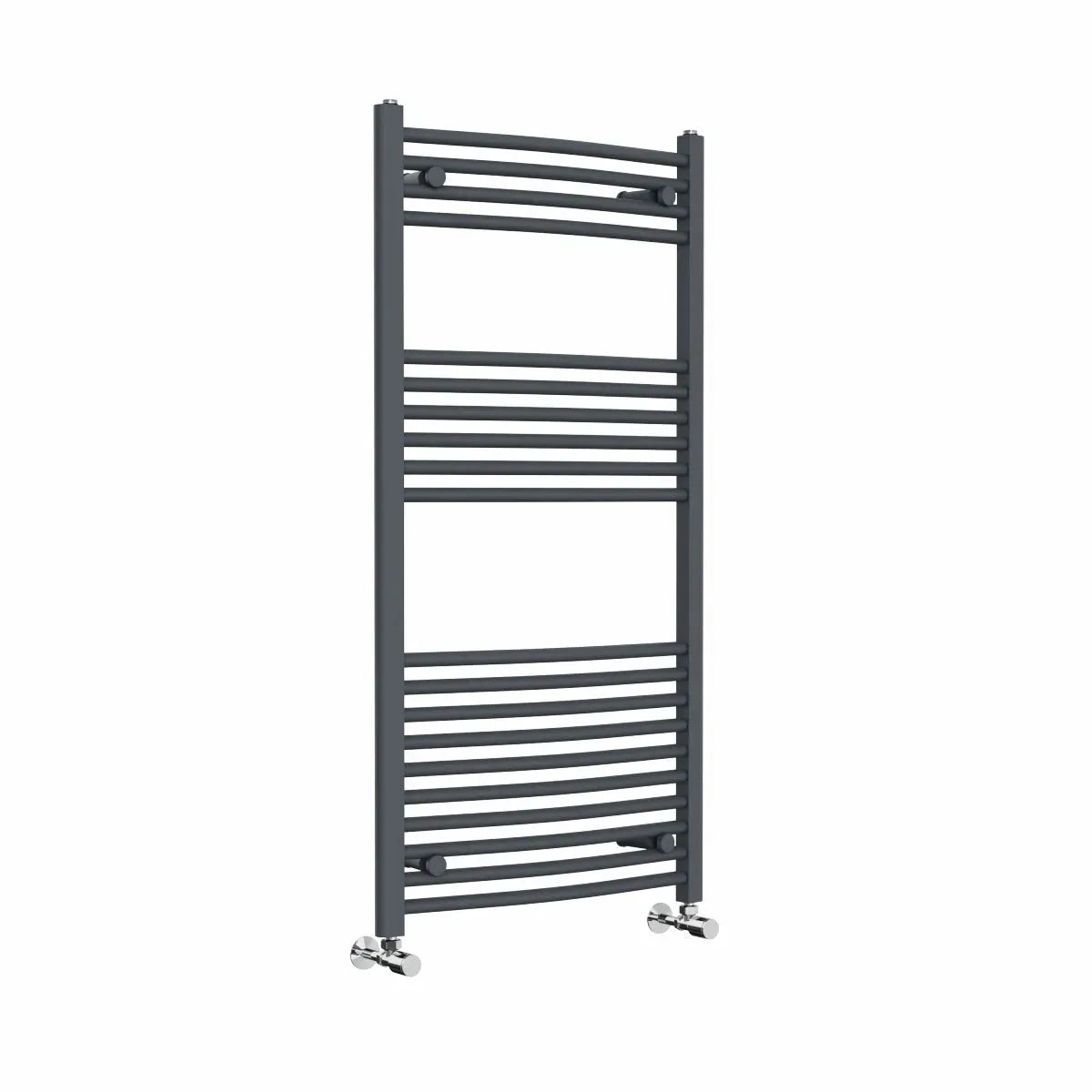 Gela - Curved heated towel rail anthracite