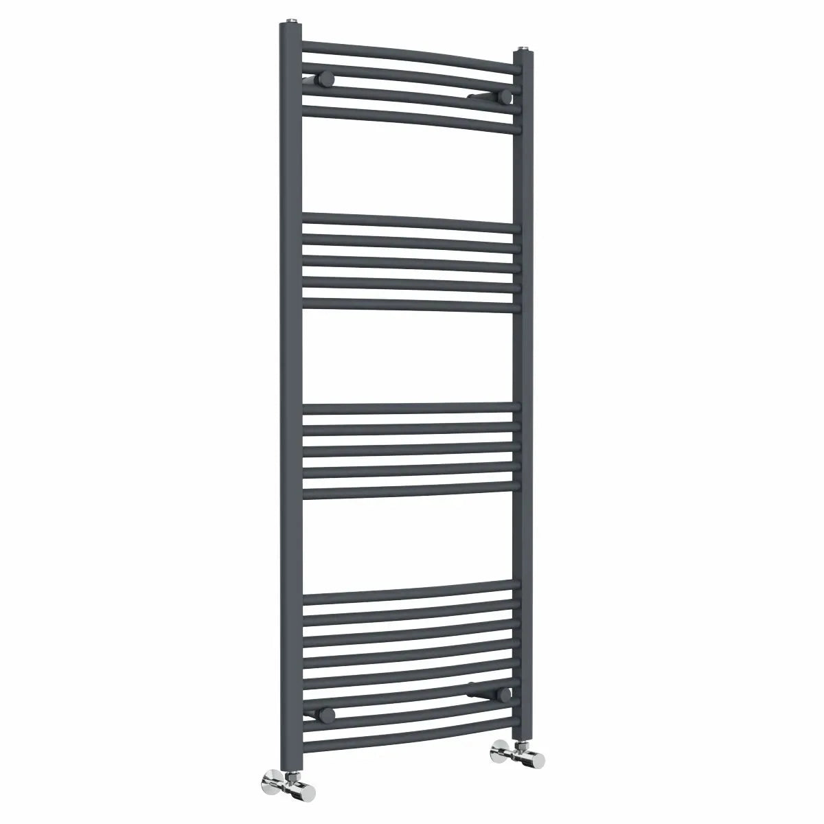 Gela - Curved heated towel rail anthracite