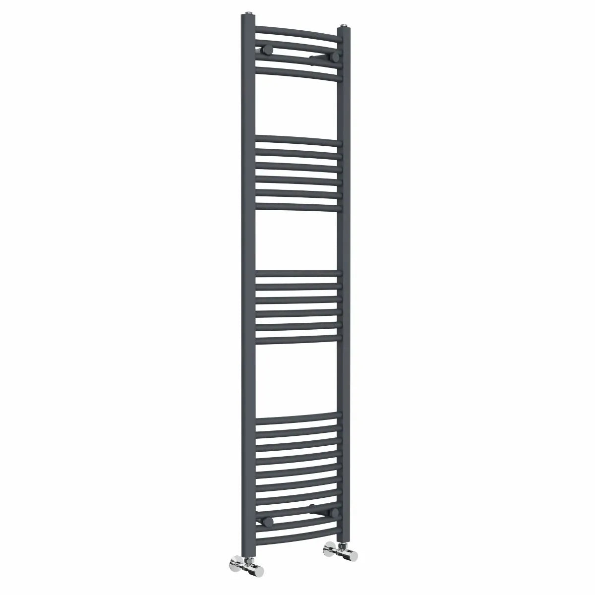 Gela - Curved heated towel rail anthracite