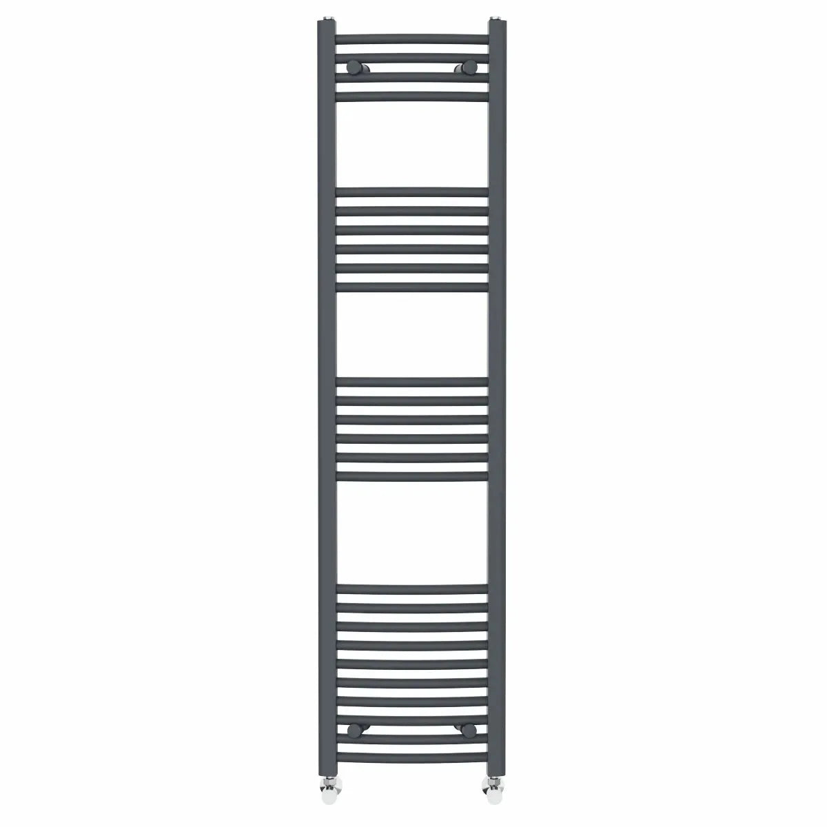 Gela - Curved heated towel rail anthracite