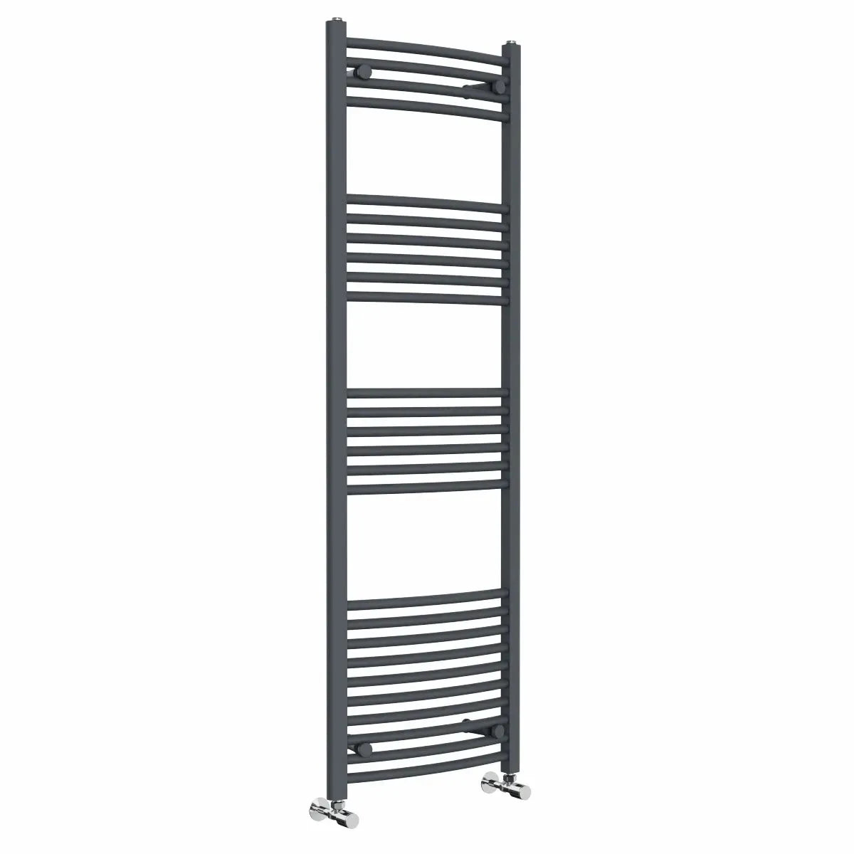 Gela - Curved heated towel rail anthracite