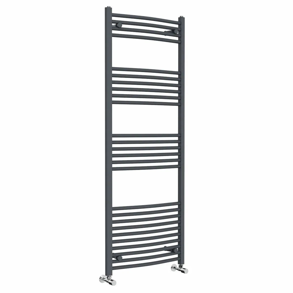 Gela - Curved heated towel rail anthracite