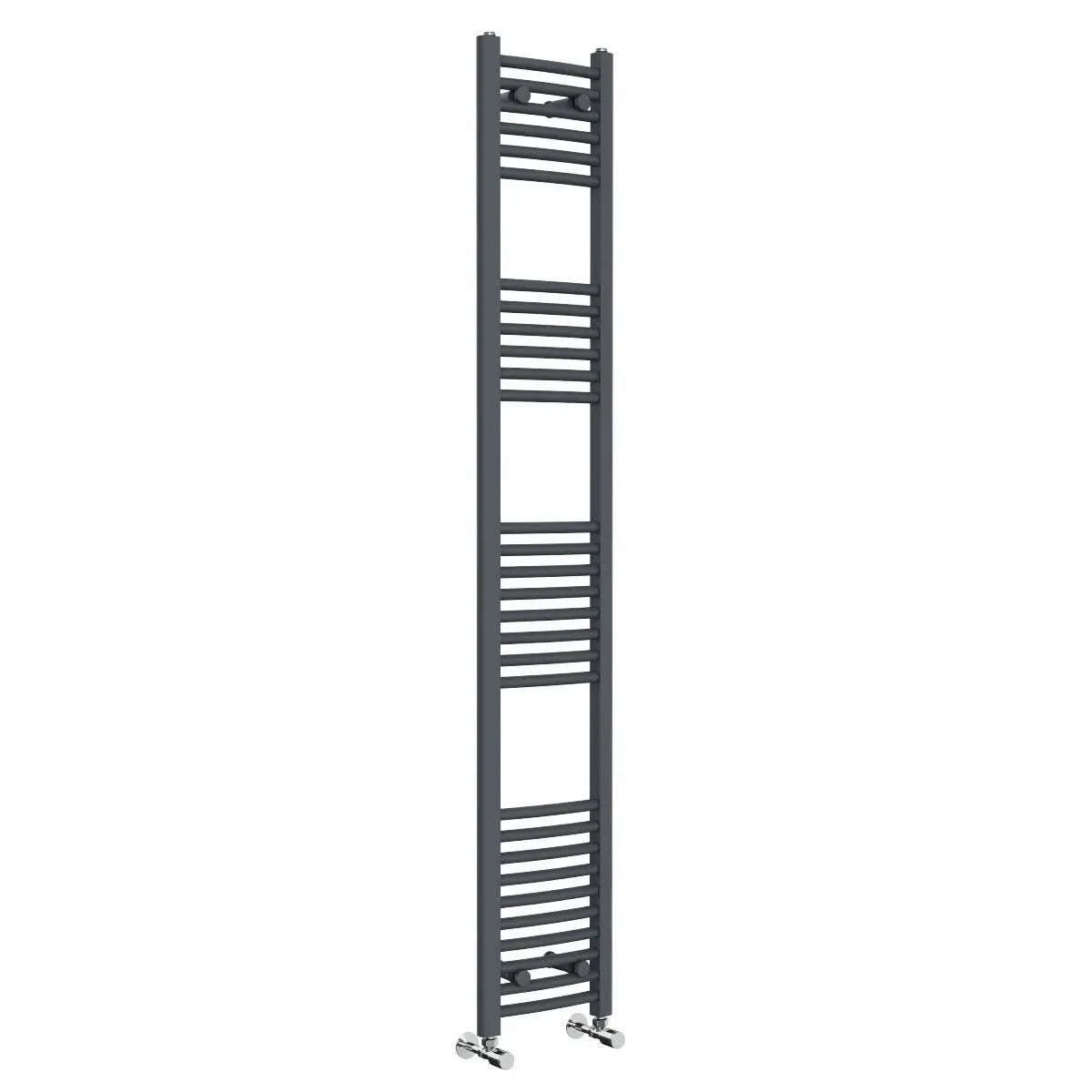 Gela - Curved heated towel rail anthracite