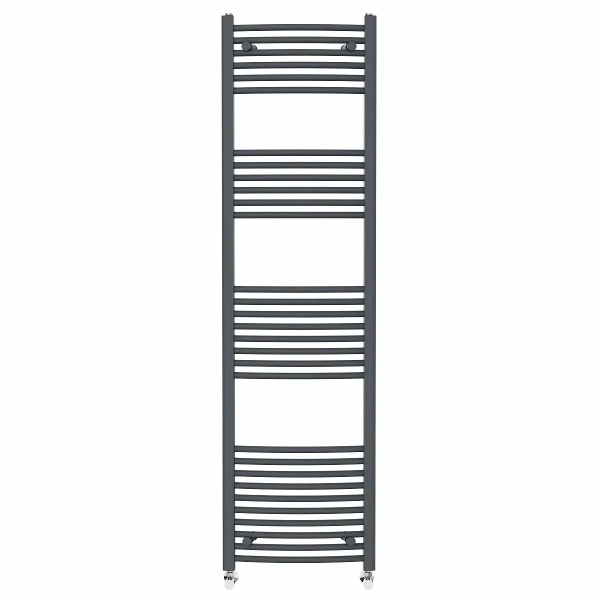 Gela - Curved heated towel rail anthracite