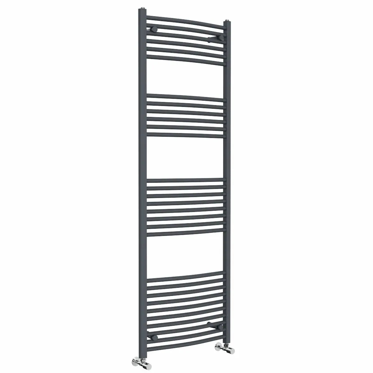 Gela - Curved heated towel rail anthracite