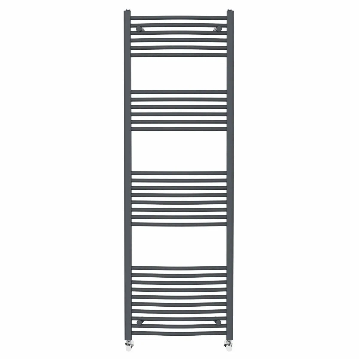 Gela - Curved heated towel rail anthracite