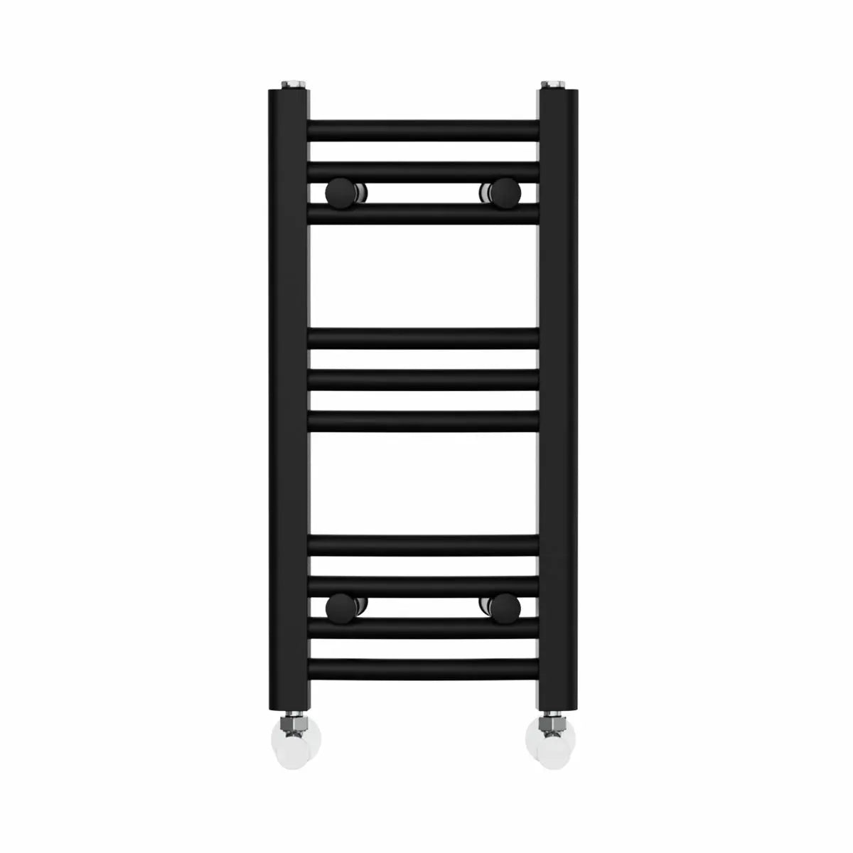 Gela - Curved heated towel rail black