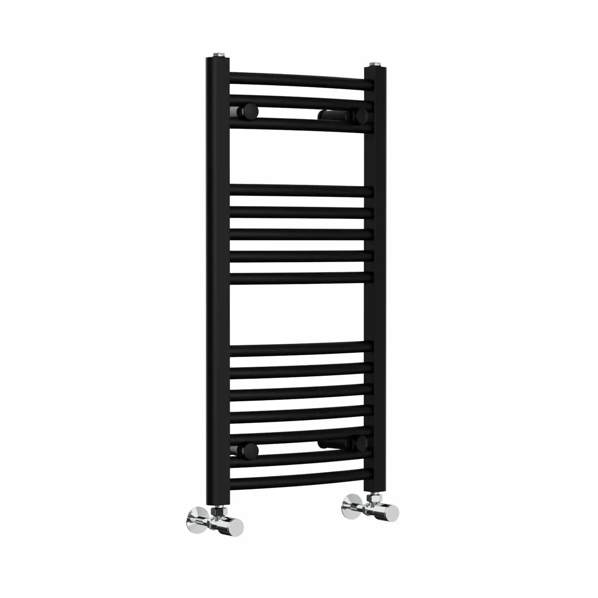 Gela - Curved heated towel rail black