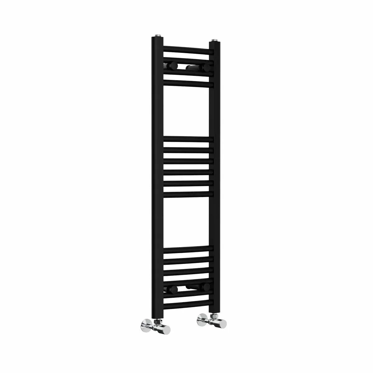 Gela - Curved heated towel rail black