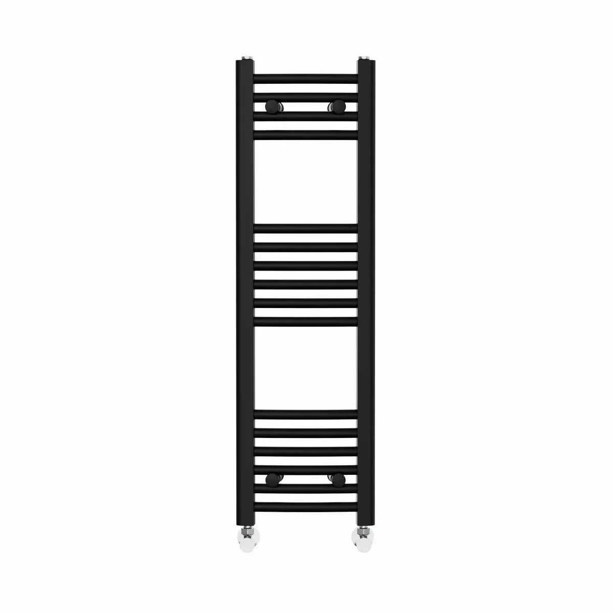 Gela - Curved heated towel rail black