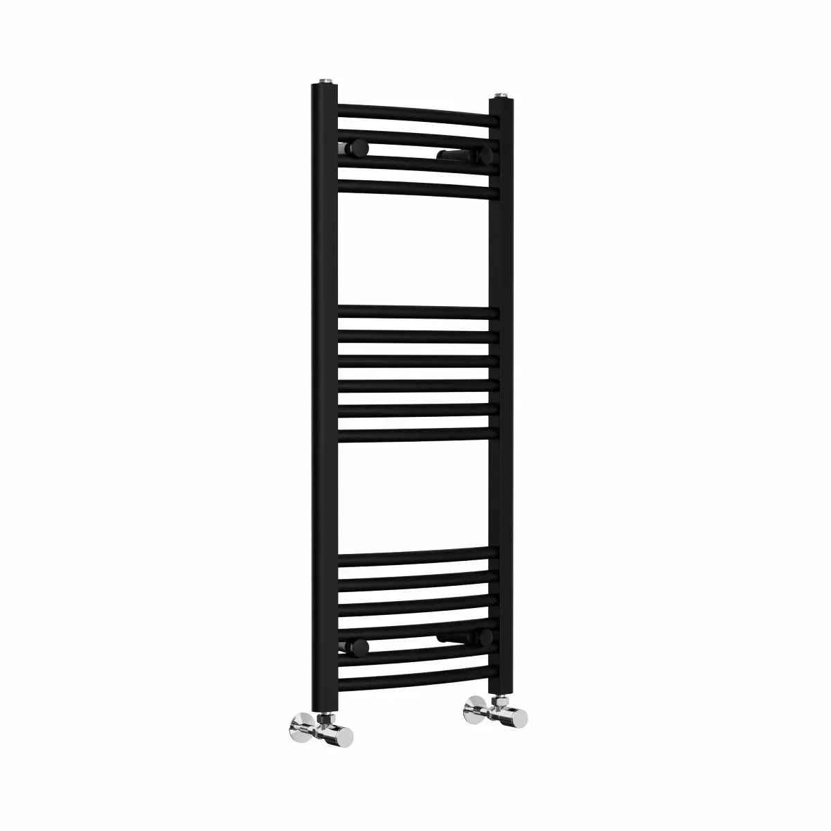 Gela - Curved heated towel rail black