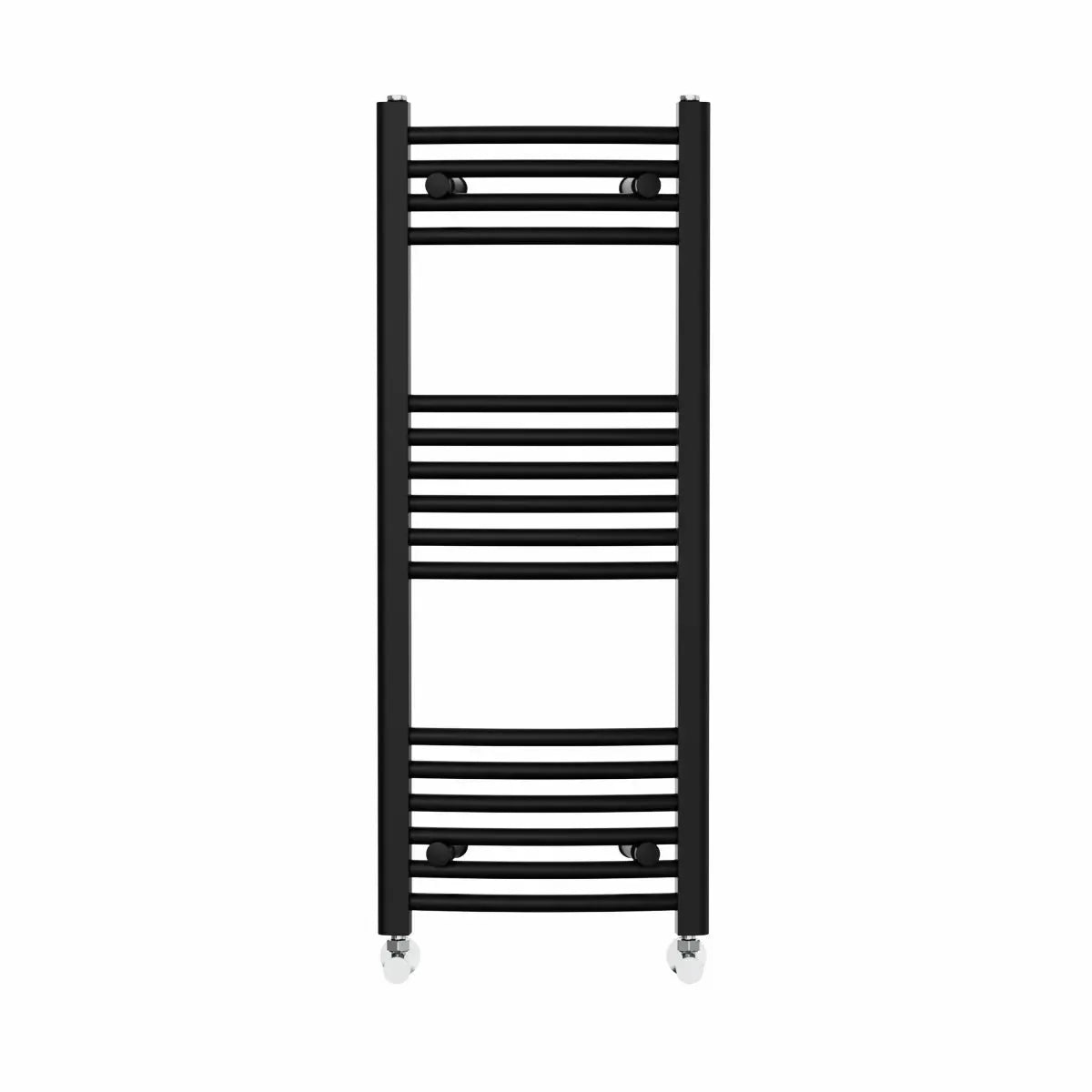 Gela - Curved heated towel rail black