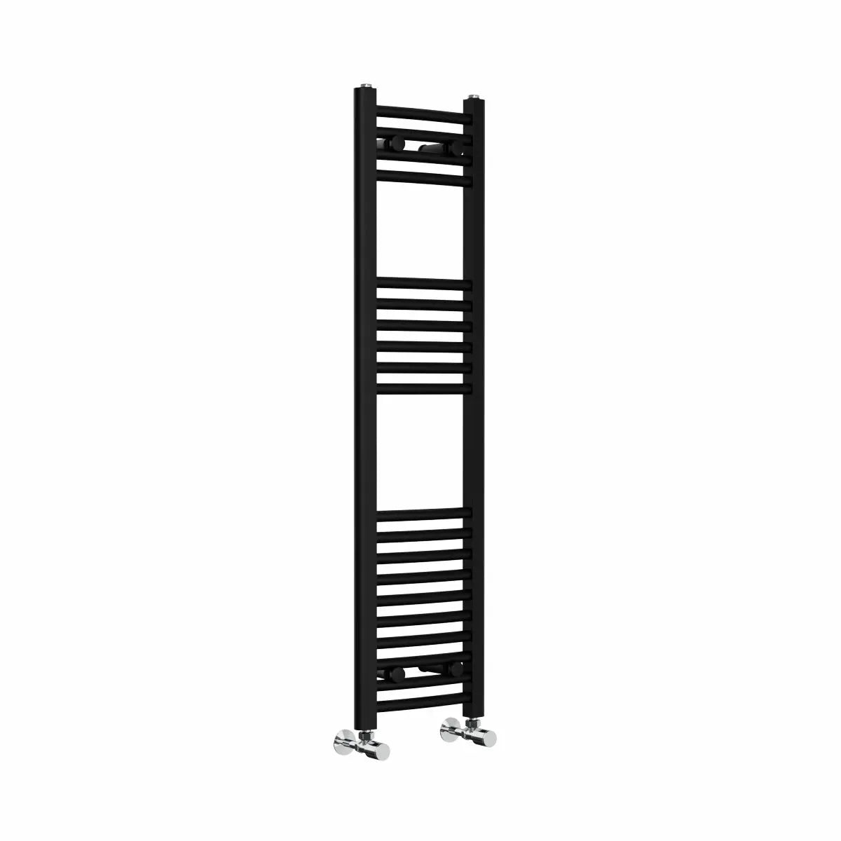 Gela - Curved heated towel rail black