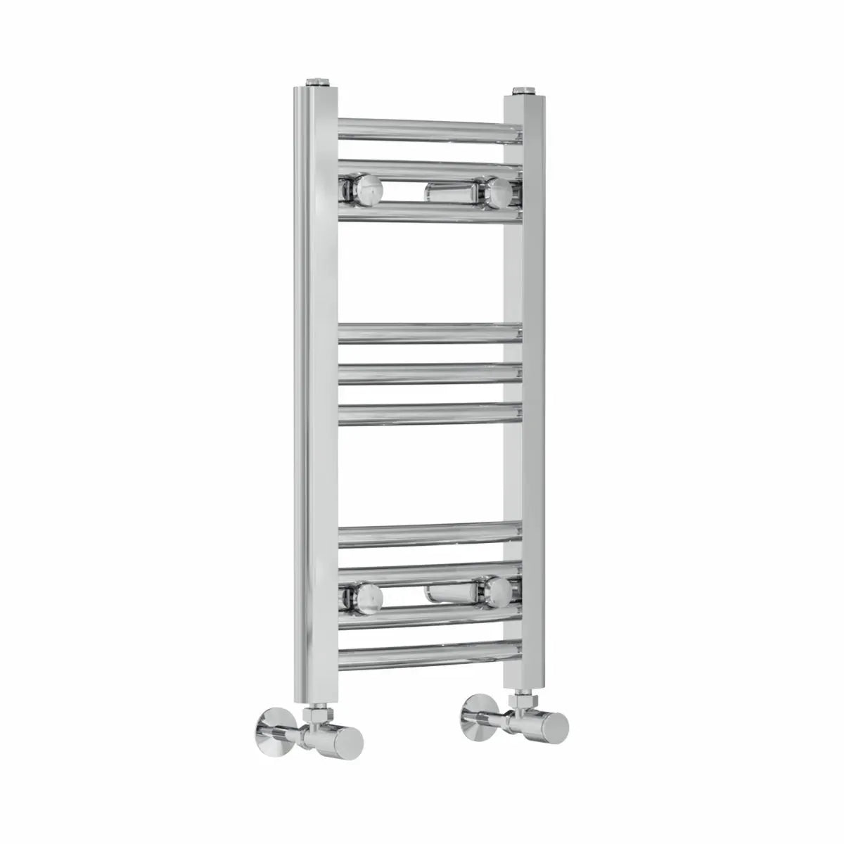 Gela - Curved heated towel rail chrome