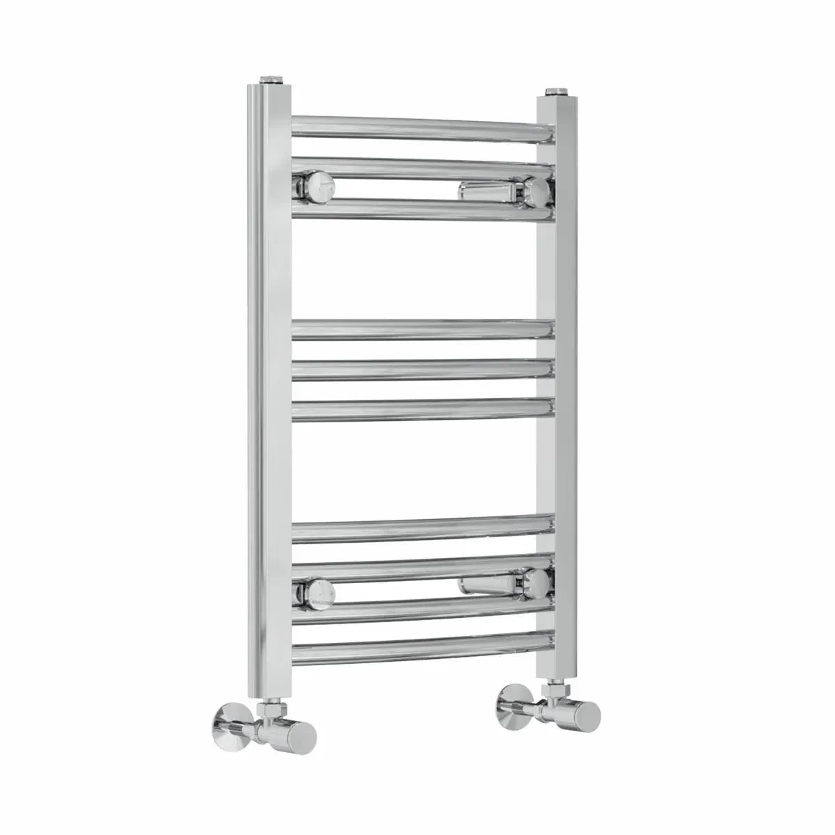 Gela - Curved heated towel rail chrome