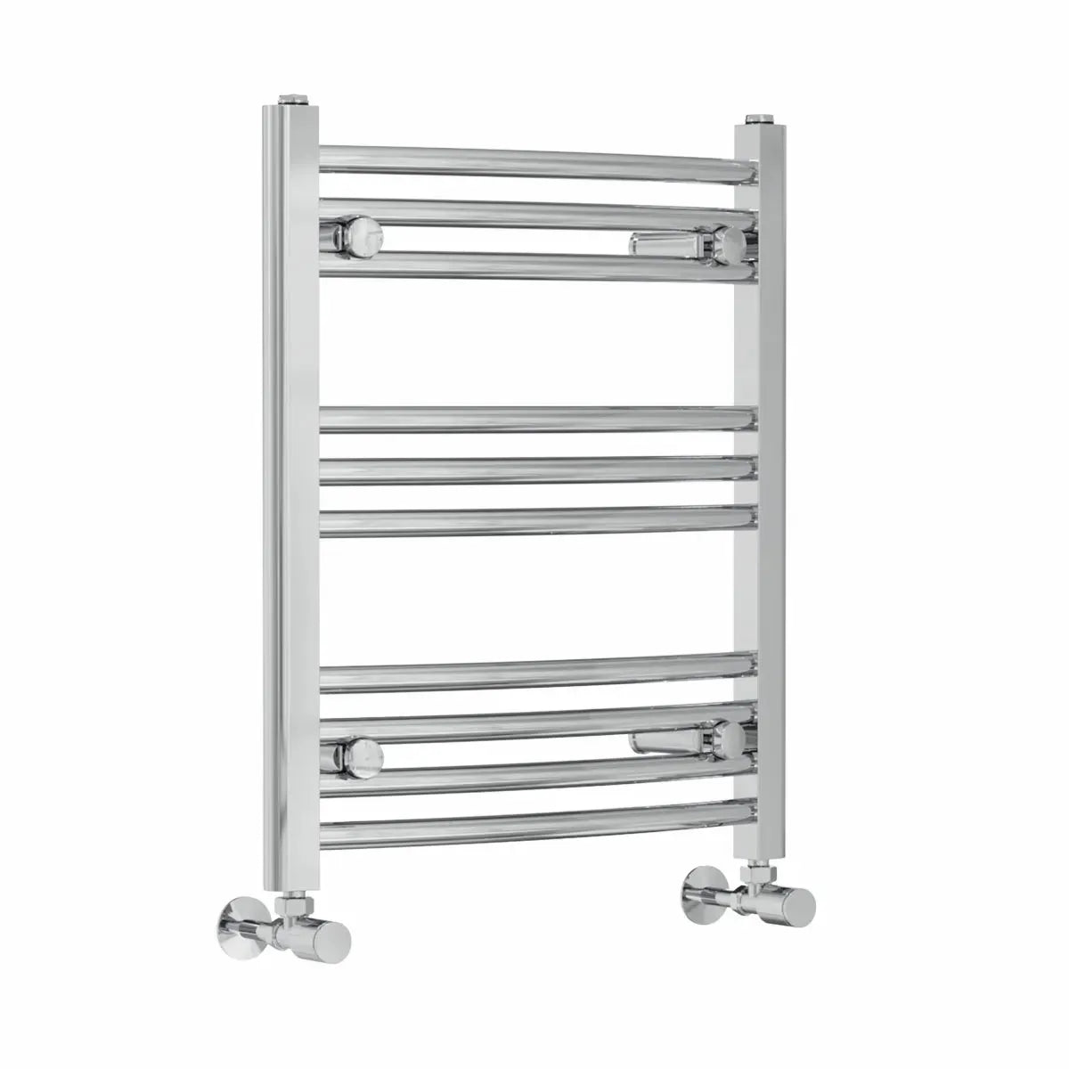 Gela - Curved heated towel rail chrome